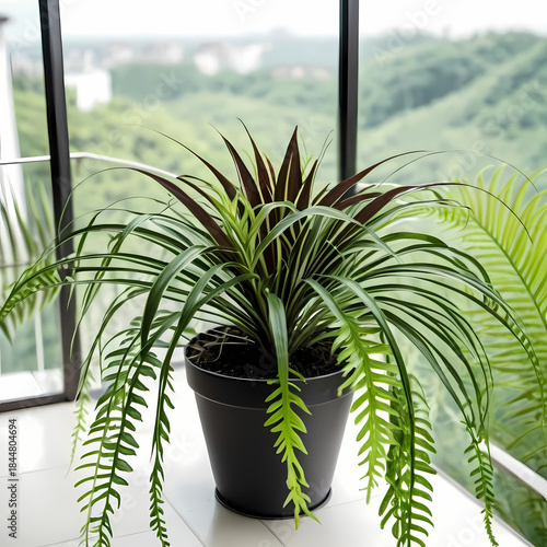Wallpaper Mural plant in the window Torontodigital.ca