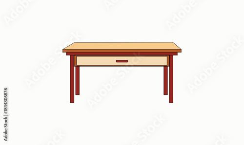 Premium editable interior table vector design 