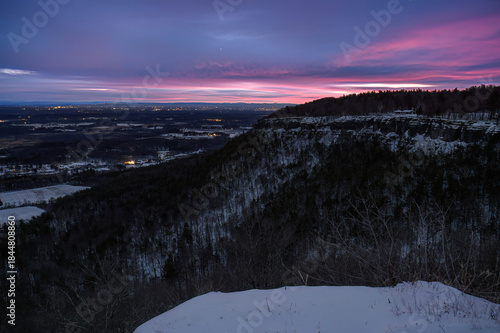 Sunrise at Thacher Park Overlook