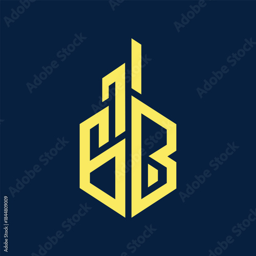 Elite Geometric GB Monogram Logo. Luxury Corporate Mark for Global Investment Banking, Wealth Management, or Architectural Development Group.