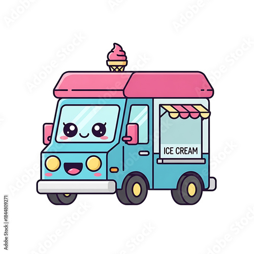 Ice Cream Truck Cute.