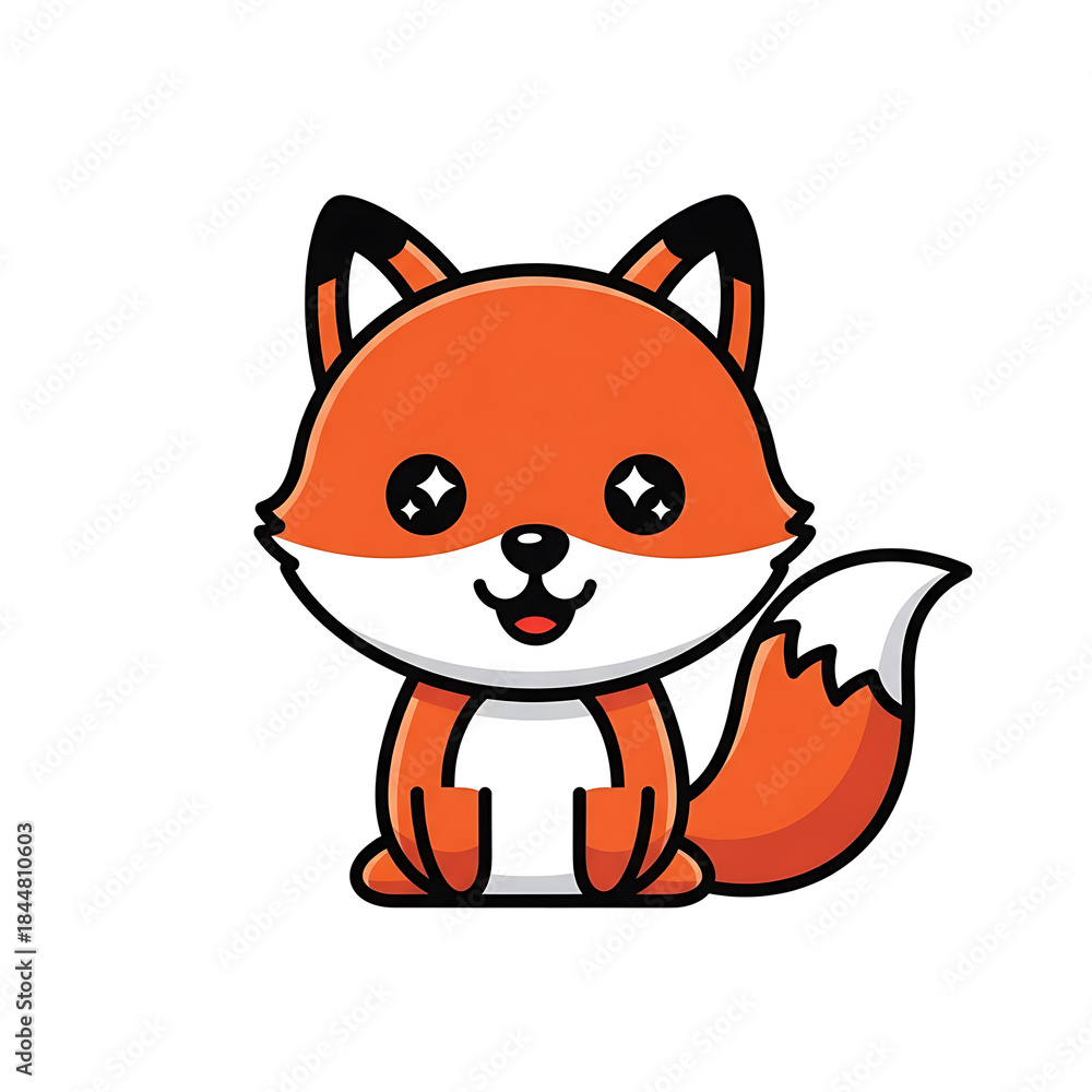 Obraz premium Cute Fox Character. (1)