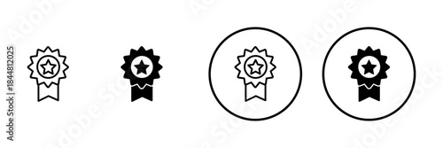 Badge icon vector. Awards icon vector. Achieve sign and symbols. Stamp