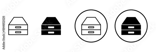 Archive folders icon vector. Document vector icon. Archive storage icon.