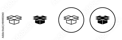 Box icon vector. box sign and symbol, parcel, package