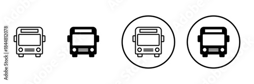 Bus icon vector. bus sign and symbol