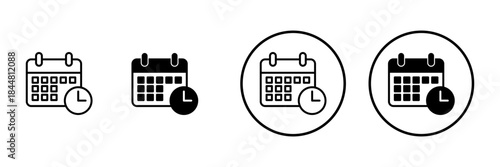 Calendar icon vector. Calender sign and symbol. Schedule icon symbol