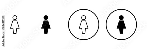 Female icon vector. woman sign and symbol