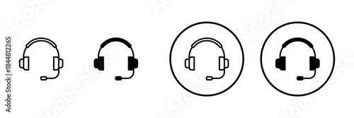 Headphone icon vector. Headvector sign and symbol
