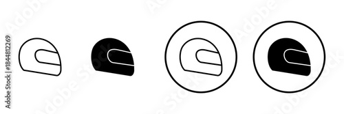 Helmet icon vector. Motorcycle helmet sign and symbol. Construction helmet icon. Safety helmet