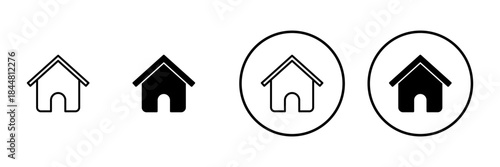 House icon vector. Home sign and symbol