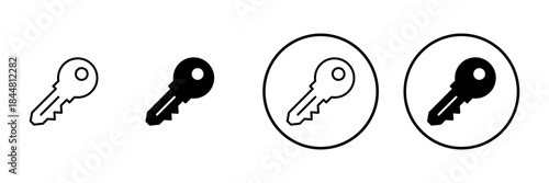 Key icon vector. Key sign and symbol.