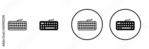 Keyboard icon vector. keyboard sign and symbol