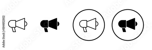 Megaphone icon vector. Loudspeaker sign and symbol