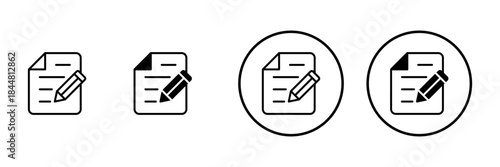 Note icon vector. notepad sign and symbol