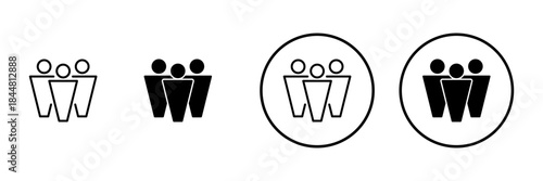 people icon vector. person sign and symbol. User Icon vector