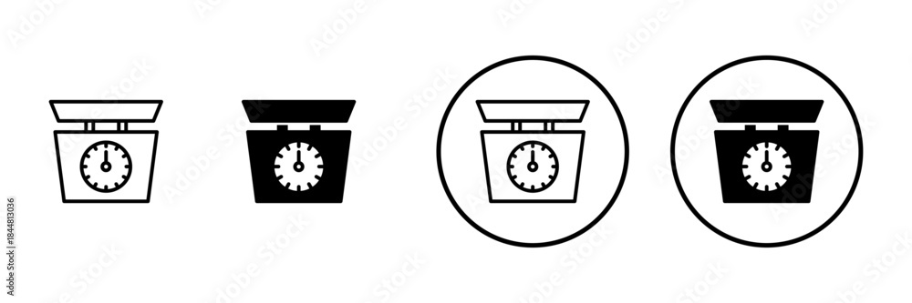 Fototapeta premium Scales icon vector. Weight scale sign and symbol