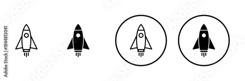 Rocket icon vector. Startup sign and symbol. rocket launcher icon