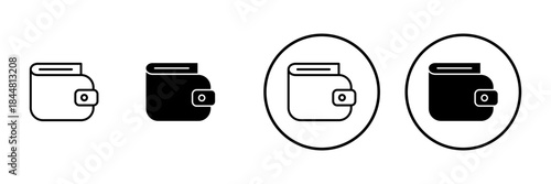 Wallet icon vector. wallet sign and symbol