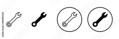 Wrench icon vector. repair icon. tools sign and symbol