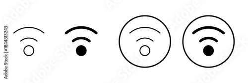 Wifi icon vector. signal sign and symbol. Wireless  icon
