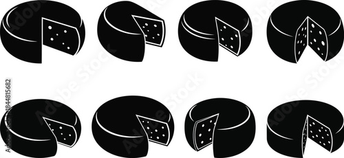 Optical illusion featuring repeating black cheese wedge shapes in a pattern