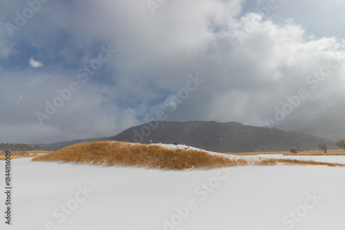 九重町の雪景色（大分県九重町）
