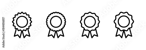 Badge icon vector illustration. Awards icon vector. Achieve sign and symbols. Stamp