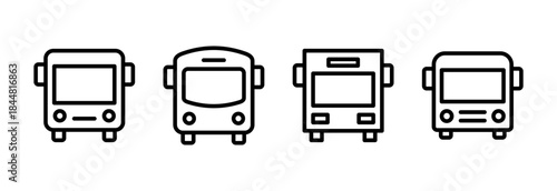 Bus icon vector illustration. bus sign and symbol. transport symbol