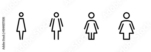 Female icon vector illustration. woman sign and symbol