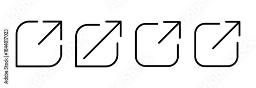 External link icon vector illustration. link sign and symbol. hyperlink symbol