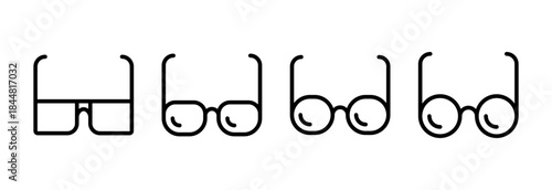 Glasses icon vector illustration. Glasses sign and symbol