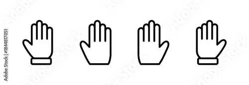Hand icon vector illustration. hand sign and symbol. hand gesture