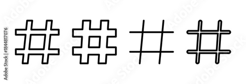 Hashtag icon vector illustration. hashtag sign and symbol