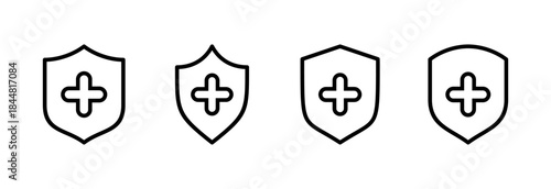 Health insurance icon vector illustration. Insurance document sign and symbol