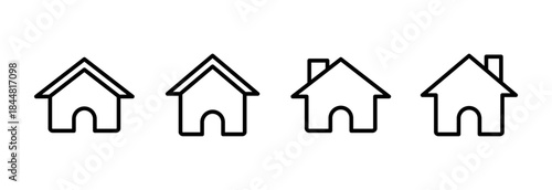 Home icon vector illustration. House sign and symbol