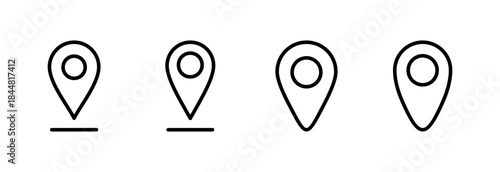Pin icon vector illustration. Location sign and symbol. destination icon. map pin