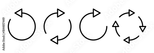 Refresh icon vector illustration. Reload sign and symbol. Update icon.