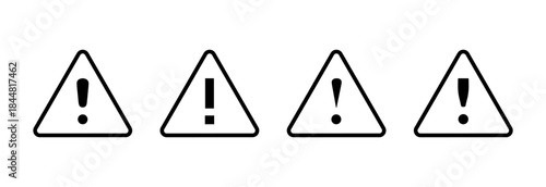 Danger icon vector illustration. attention sign and symbol. Hazard warning attention sign