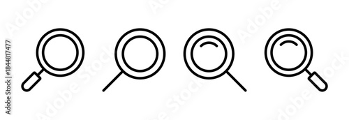 Search icon vector illustration. search magnifying glass sign and symbol
