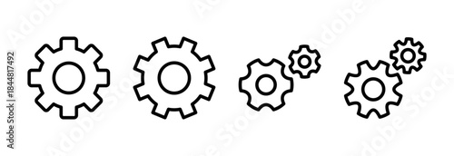 setting Icon vector illustration. Cog settings sign and symbol. Gear Sign