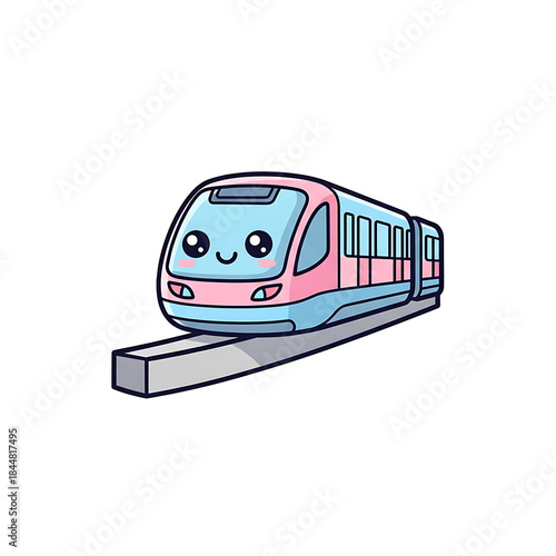 Cute Train Cartoon. (14)