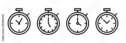 stopwatch icon vector illustration. Timer sign and symbol. Countdown icon. Period of time