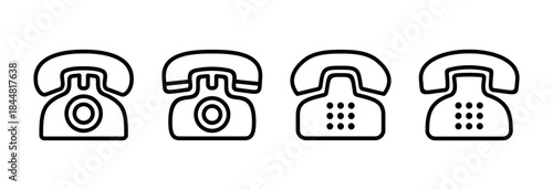 Telephone icon vector illustration. phone sign and symbol