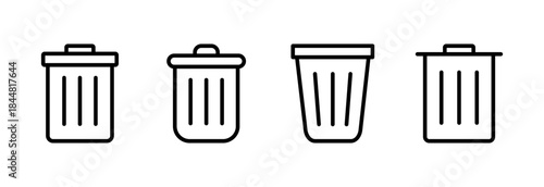 Trash icon vector illustration. trash can icon. delete sign and symbol.