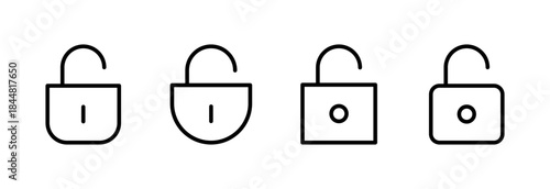 Unlock icon vector illustration. Unlock sign and symbol. unlocked padlock icon