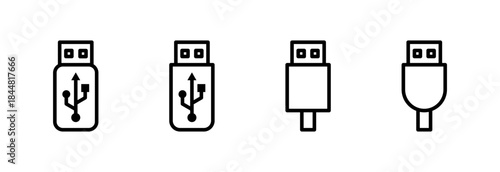 Usb icon vector illustration. Flash disk sign and symbol. flash drive sign.