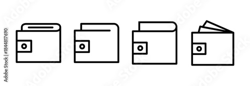 Wallet icon vector illustration. wallet sign and symbol