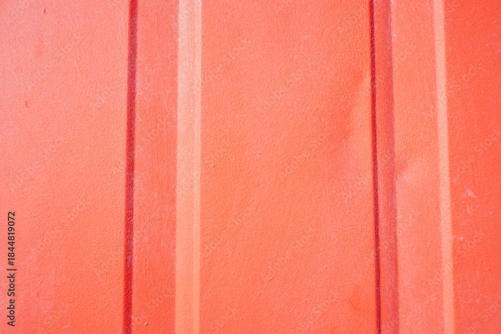 Fototapeta premium Bright Coral Orange Textured Wall Panels
