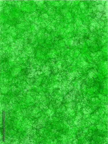 An intensely saturated, electric green abstract background characterized by a densely interwoven, hairy, or fibrous texture resembling moss, grass, or a fine, chaotic scrub.